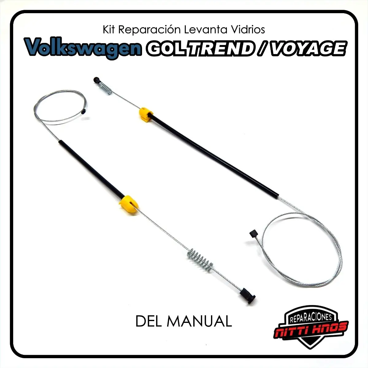 Kit Reparación Levanta Vidrios Vw Gol Trend / Voyage Del Man - 1