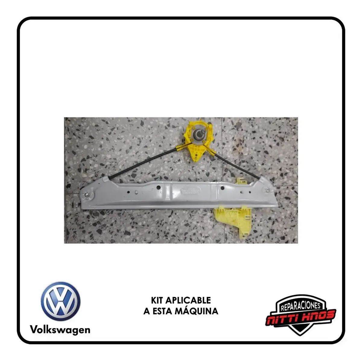 Kit Reparación Levanta Vidrios Vw Gol Trend / Voyage Del Man - 5