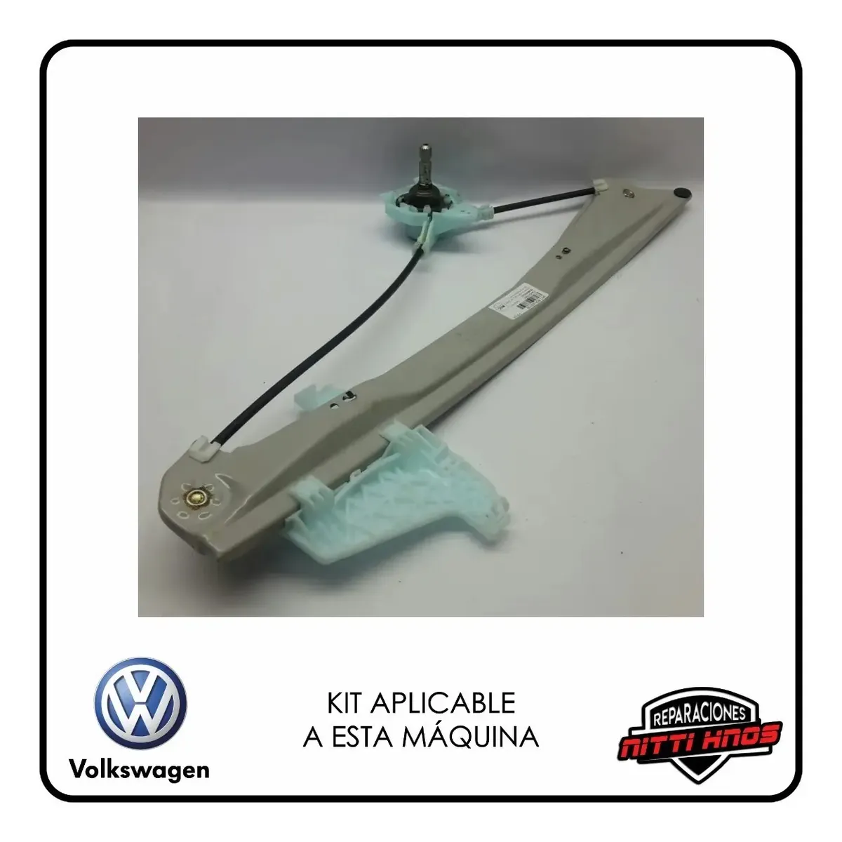 Kit Reparación Levanta Vidrios Vw Fox / Suran Del Manual - 1