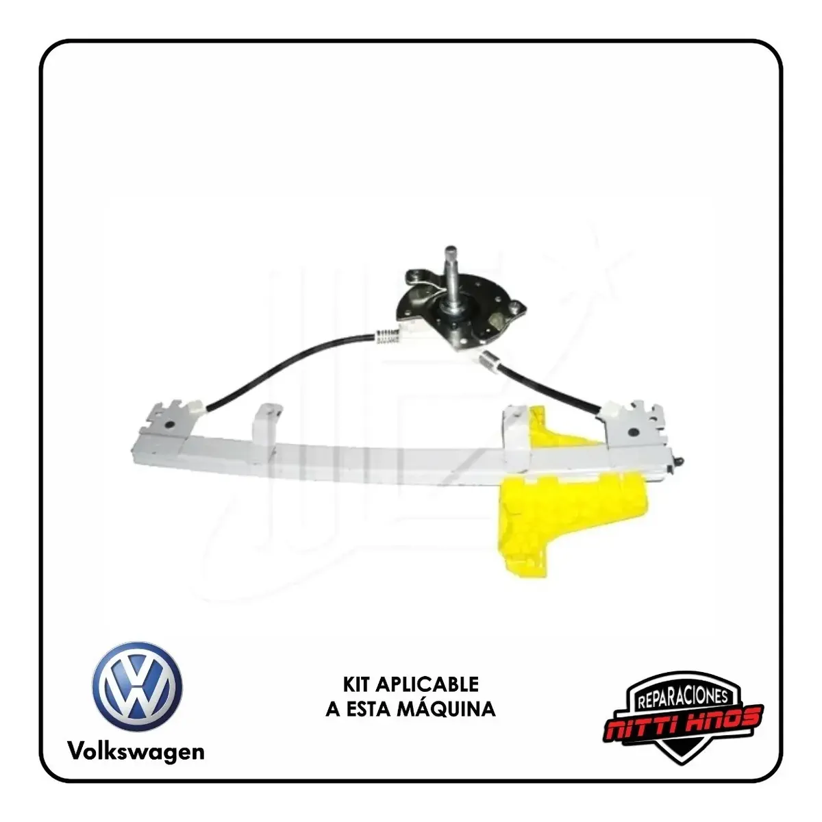 Kit Reparación Levanta Vidrios Vw Gol Trend/voyage Tras Man - 4