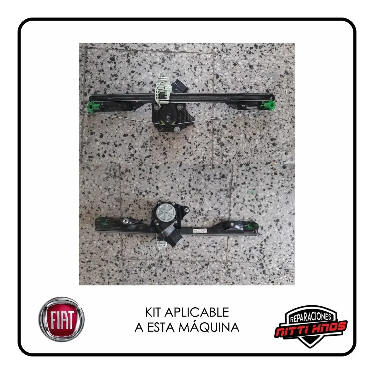 Kit Reparación Levanta Vidrios Fiat Idea Orig Del Elec - 4