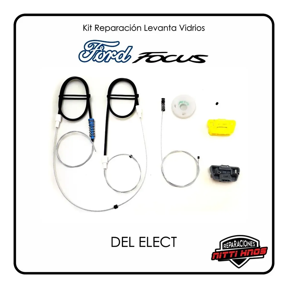 Kit Reparación Levanta Vidrios Ford Focus Del Elect - 1
