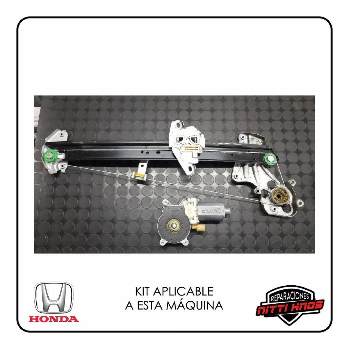 Kit Reparación Levanta Vidrios Honda Fit Del Elect - 5