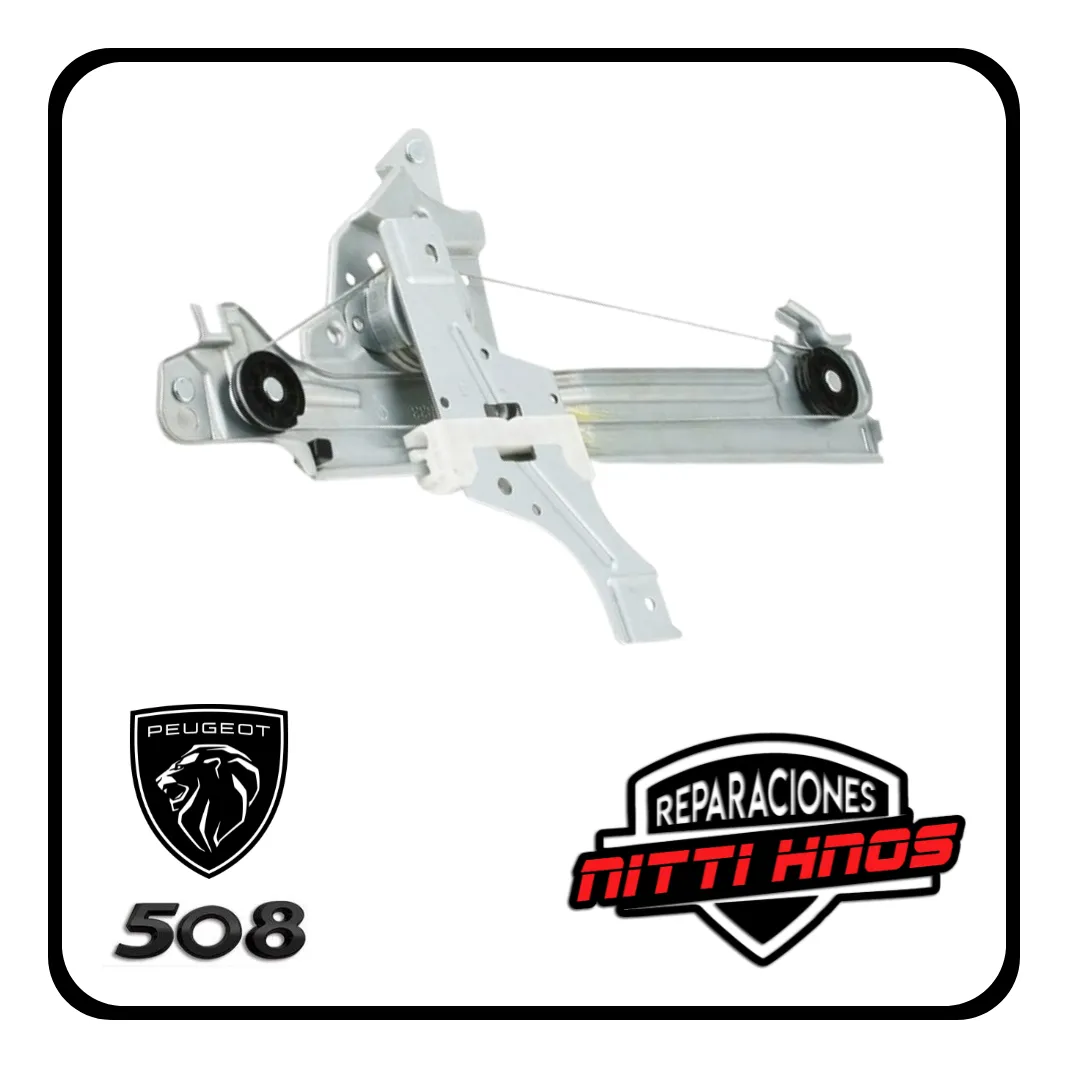 Soporte P/ Máquina Levanta Vidrio Peugeot 508 12/18 Tras Izq - 2