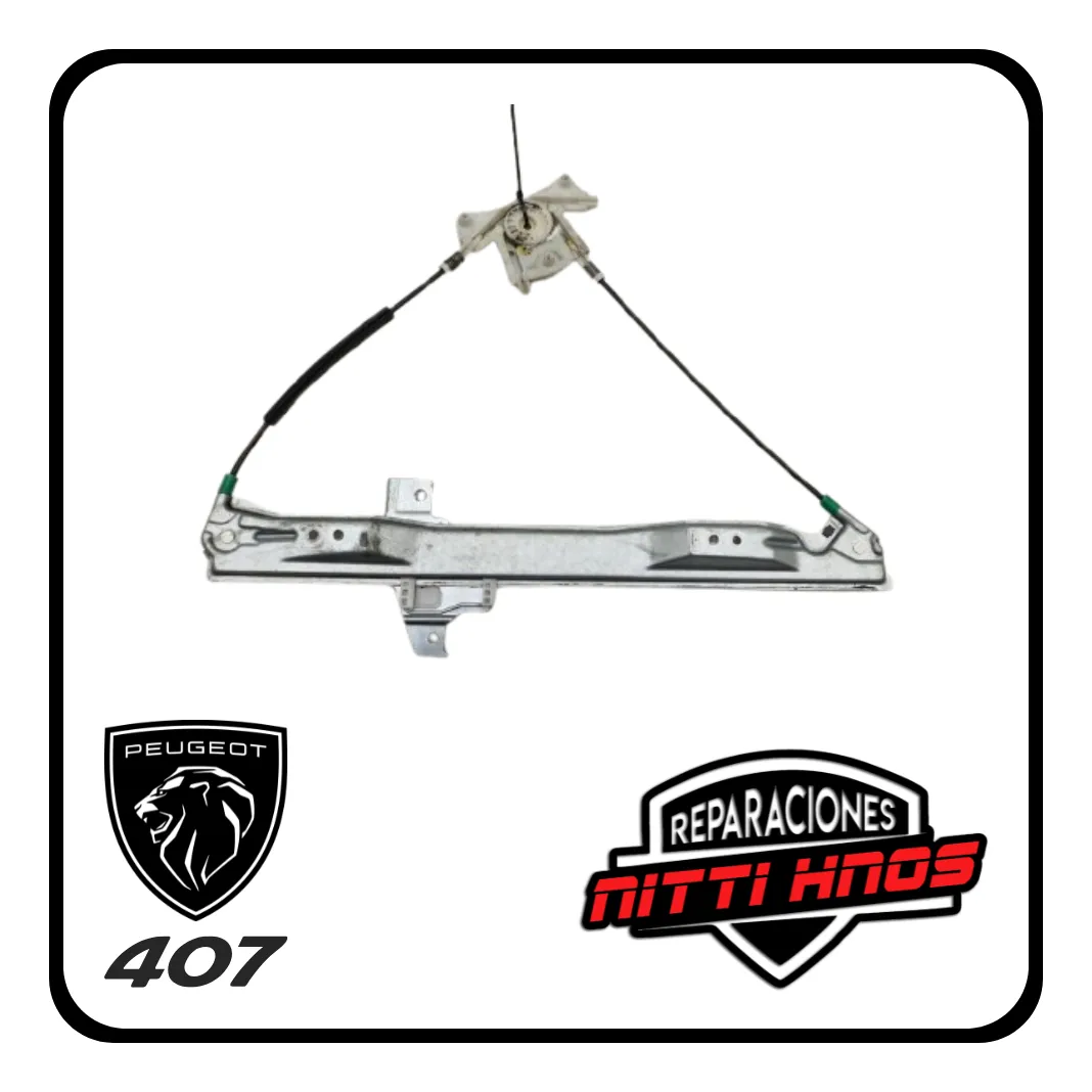 Soporte P/ Maquina Levanta Vidrio Peugeot 407 2005/2011 Der - 2