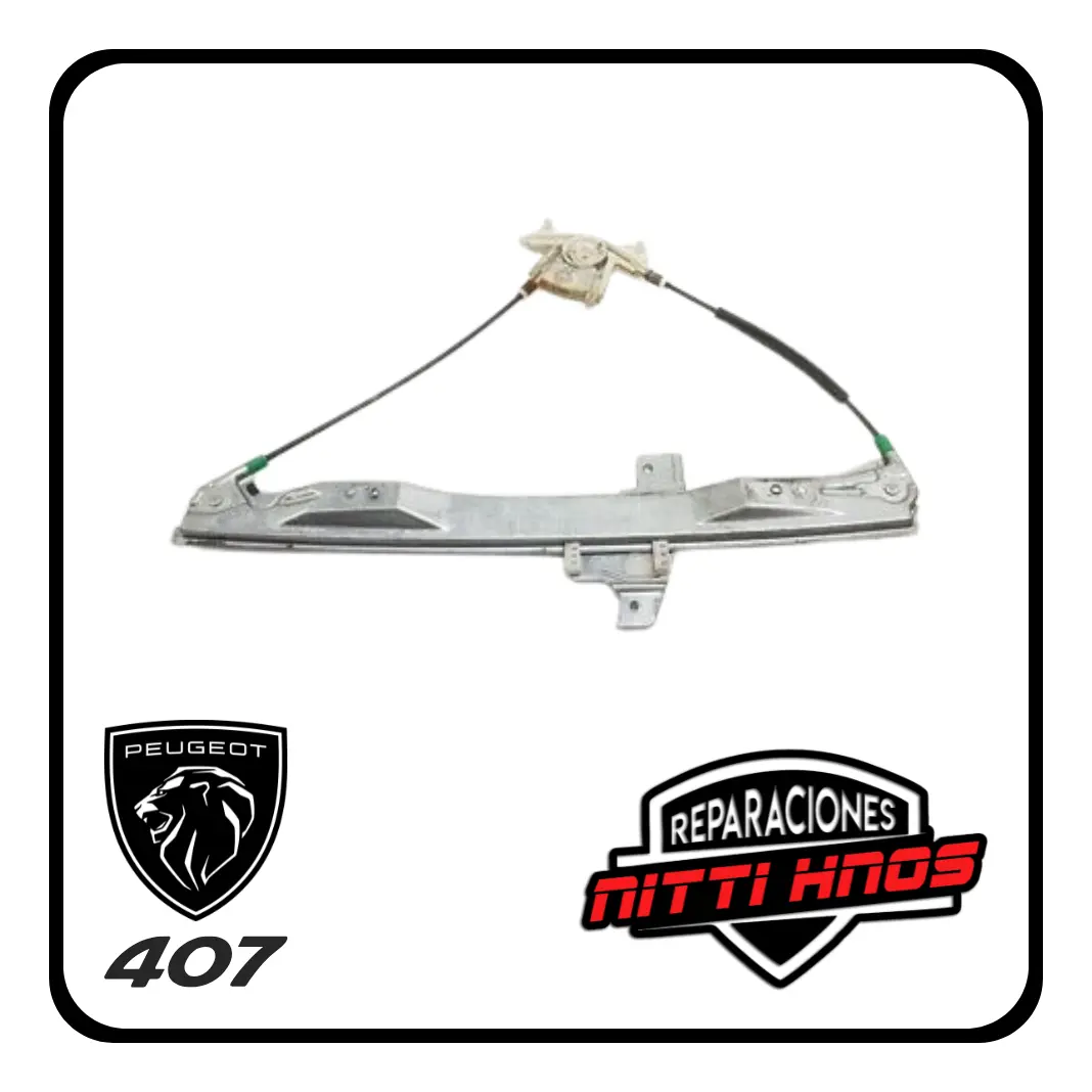 Soporte P/ Maquina Levanta Vidrio Peugeot 407 2005/2011 Izq - 2