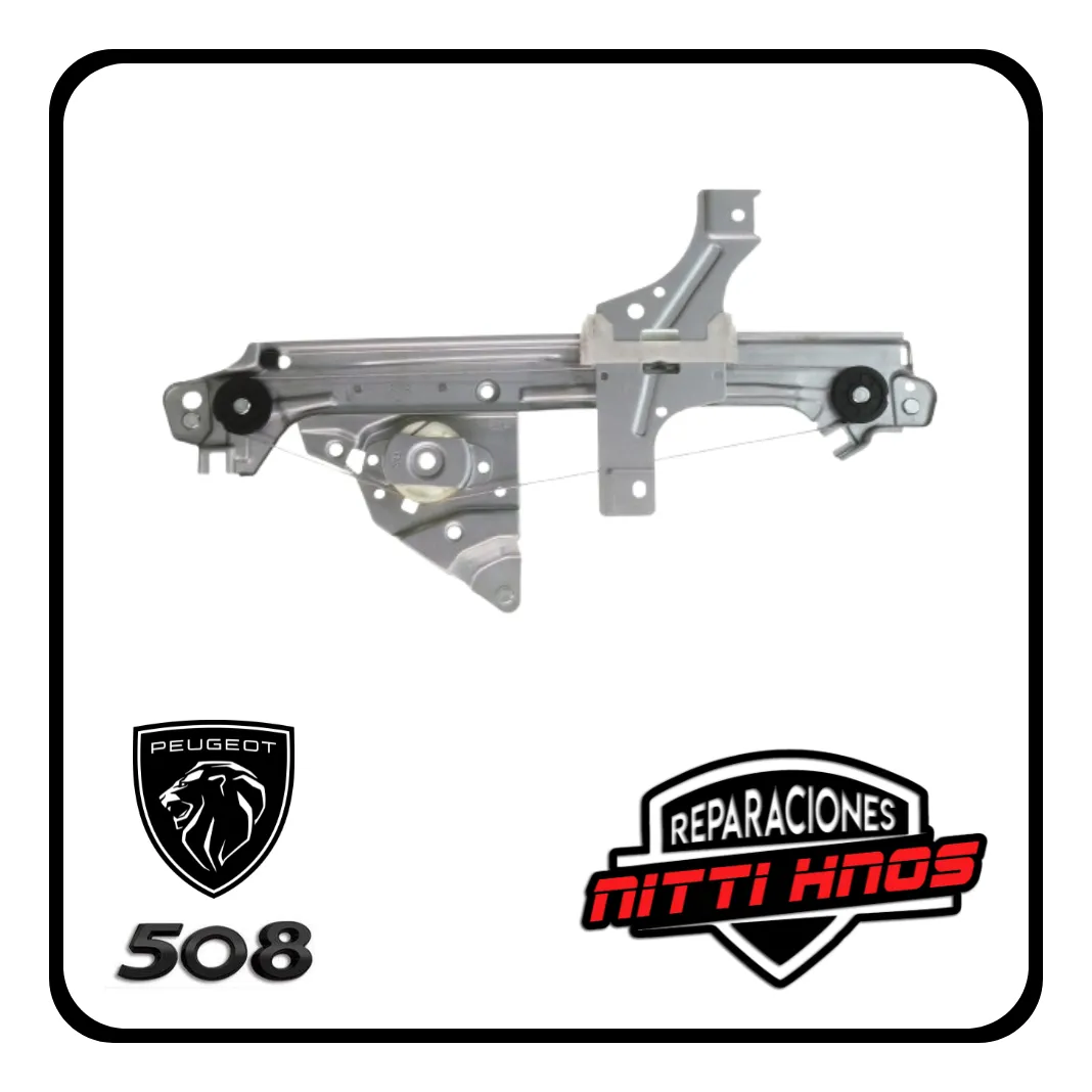 Soporte P/ Máquina Levanta Vidrio Peugeot 508 12/18 Tras Der - 2