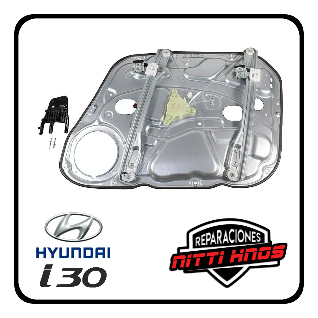 Juego Soporte P/ Maquina Levanta Vidrio Hyundai I-30 Derecho - 2