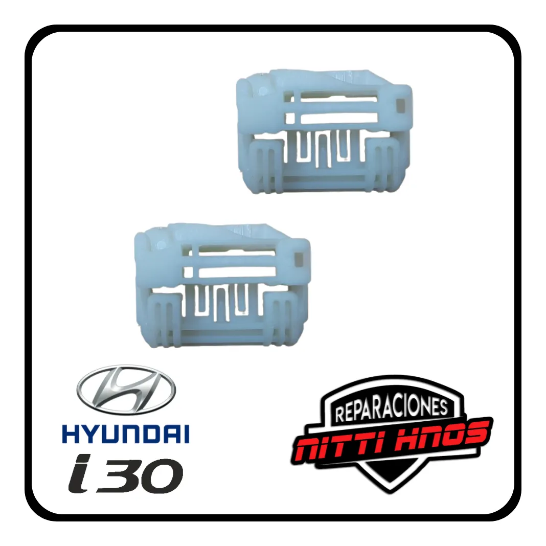 Juego Soporte P/ Maquina Levanta Vidrio Hyundai I-30 Izq - 1