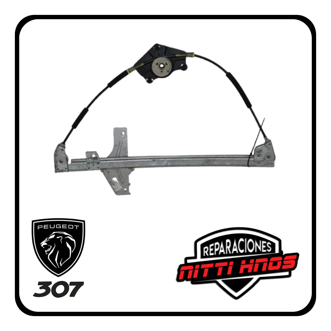Soporte P/ Maquina Levanta Vidrio Peugeot 307 01/12 Del Der - 2