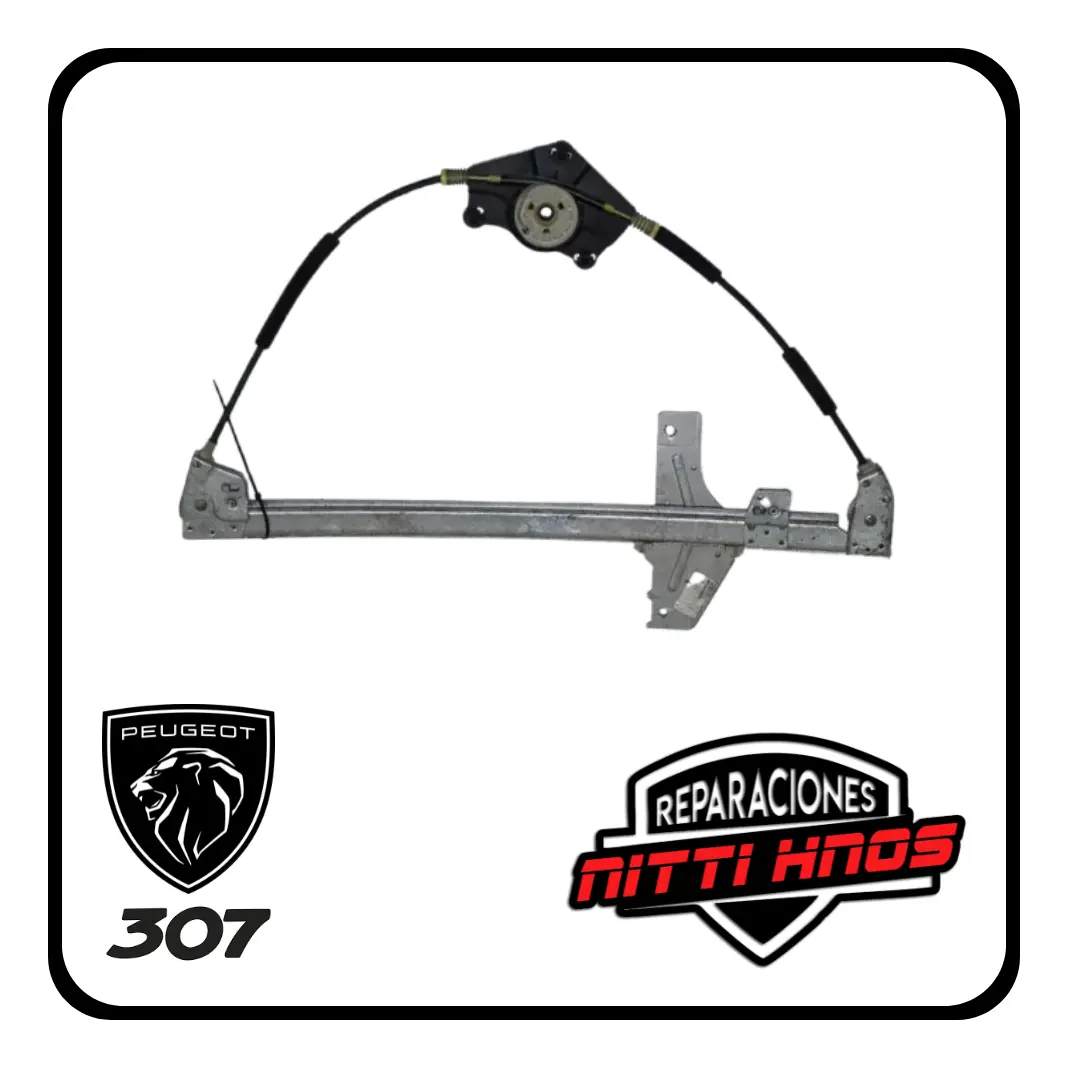 Soporte P/ Maquina Levanta Vidrio Peugeot 307 01/12 Del Izq - 2