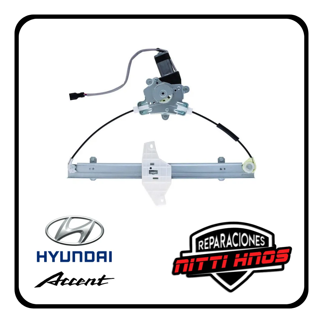 Soporte P/maquina Levanta Vidrio Hyundai Accent 00/06 Del Iz - 2