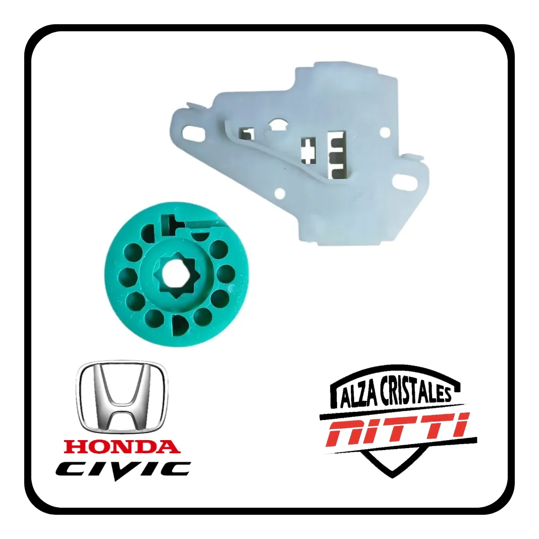 Kit Reparacion Alza Cristal Honda Civic Del/elec Derecho - 1