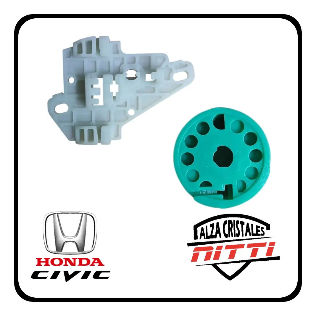 Kit Reparacion Alza Cristal Honda Civic Del/elec Derecho - 2