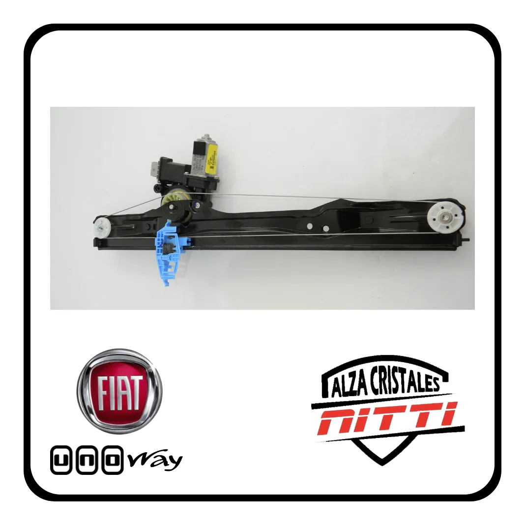 Soporte P/maquina Levantavidrio Fiat Uno Novo 10/16 Izq - 2