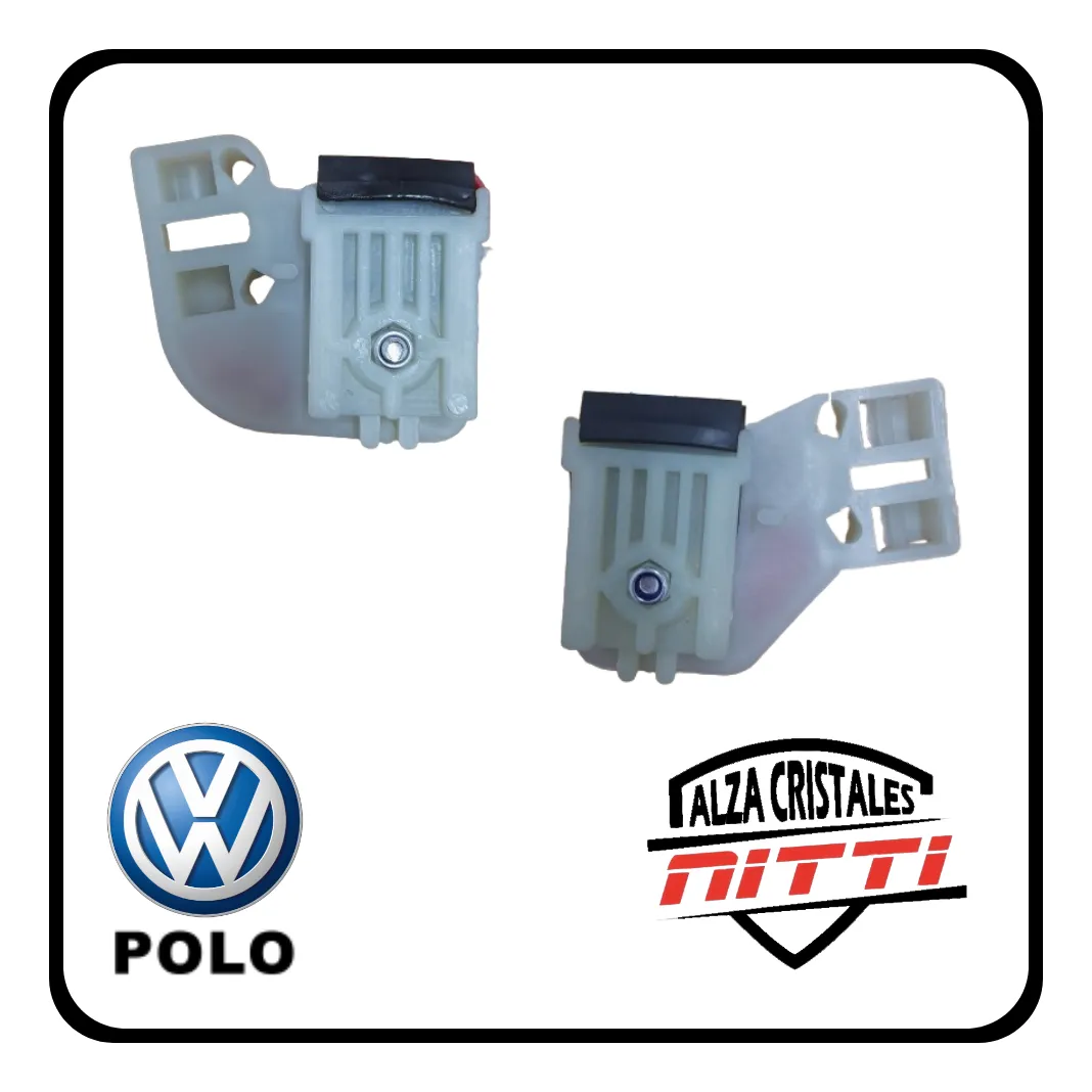 Soportes P/maquina Levanta Vidrio Vw Polo 04/09 Del Der - 1