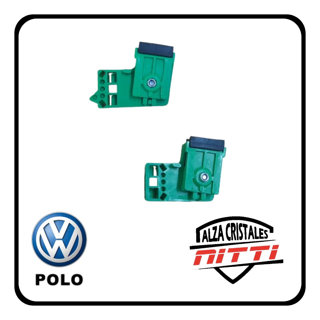 Juego De Soportes P/ Maquina Levantavidrio Vw Polo 96/10 Dd - 1