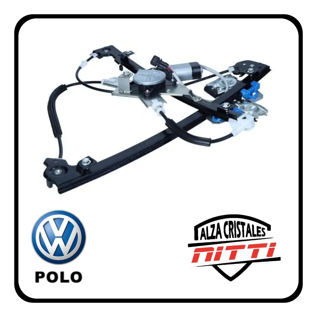 Juego De Soportes P/ Maquina Levantavidrio Vw Polo 96/10 Dd - 2